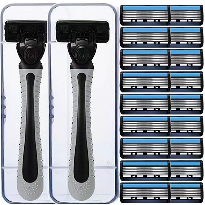Brand New 6-Layer Razor Blade Men's Manual Razor Old-Fashioned Women's Shaving Blade Razor Razor Manual