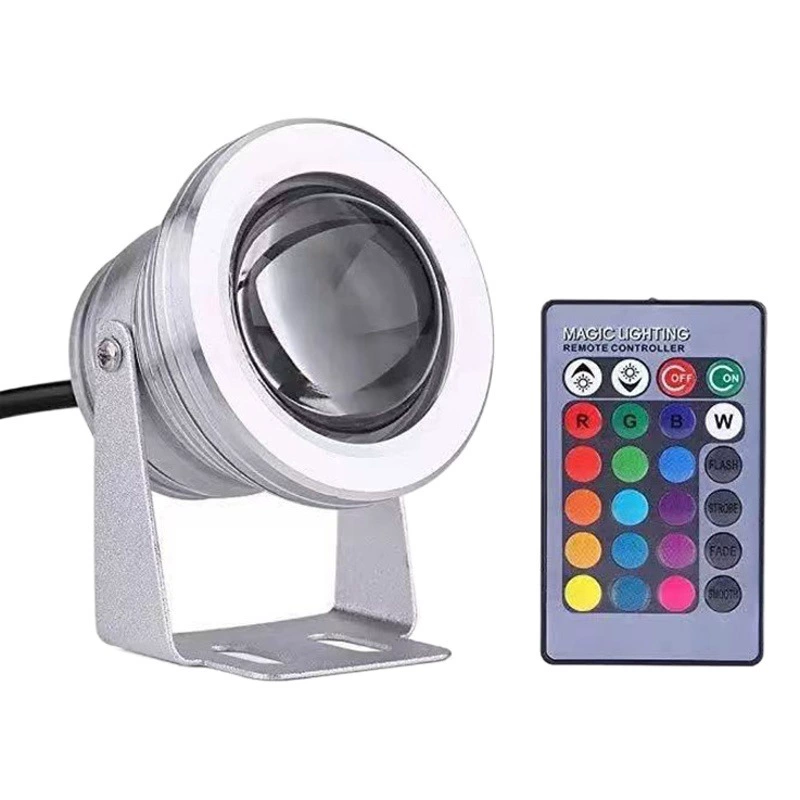 10 Вт фонтан лампа для бассейна RGB подводная лампа Светодиодная подводная лампа рыба