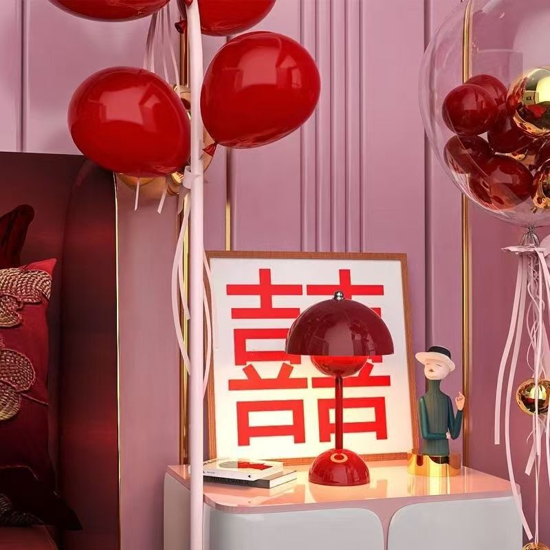 床头灯新娘陪嫁灯送新人卧室长明灯新婚礼物红色喜灯一件包邮|undefined