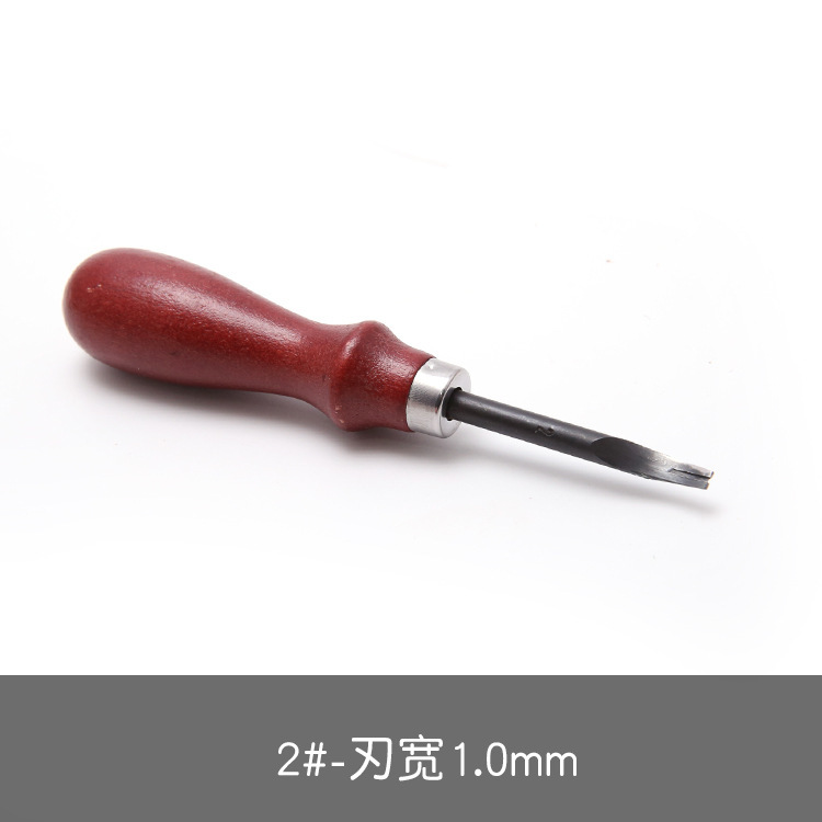 赤い柄のエッジ削り器diy手作り皮革工具皮革表面のトリミング|undefined