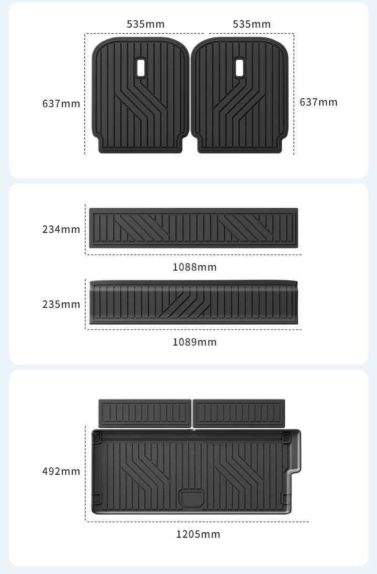 Suitable for 2025 Jikri 9X Car Floor Mats Tpe Floor Mats Special Car Floor Mats All-Weather Trunk Mats