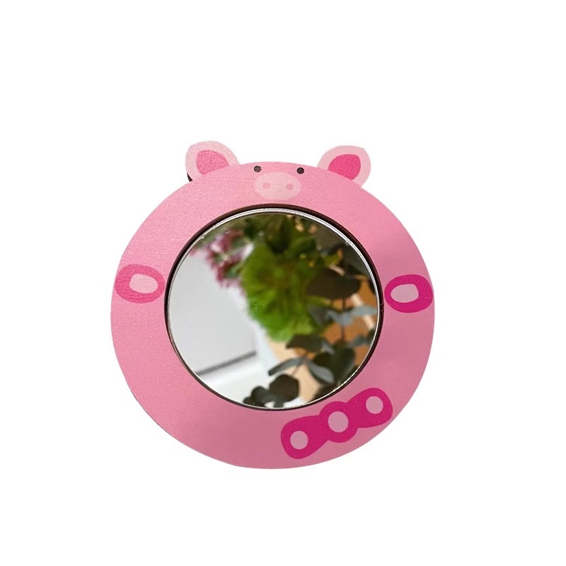 ɷɷbaşı 핑크 돼지 거울(접착식 뒷면 포함) ɷɷbaşı