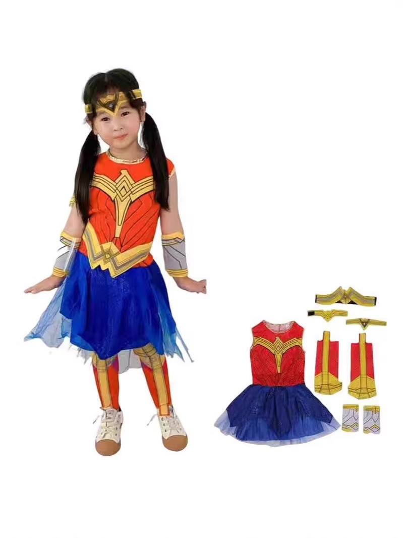 Uşaq üçün Wonder Woman kostyumu - Halloween və səhnə geyimi