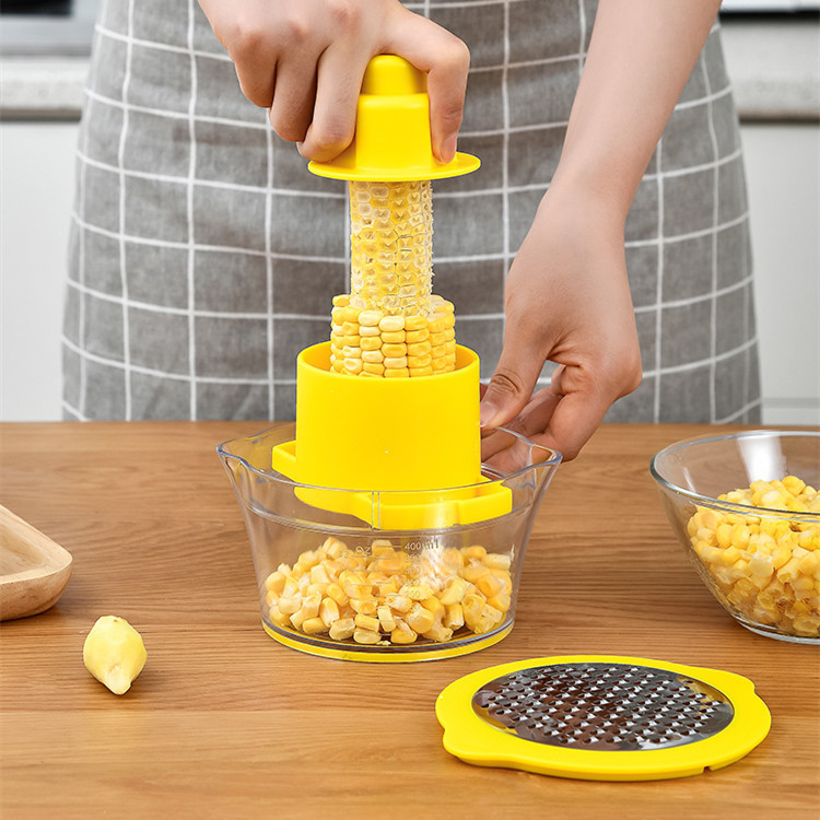 Cross-border two-in-one corn peeler multi-functional corn dehulling machine kitchen small tool garlic garlic mud cutter shredder
