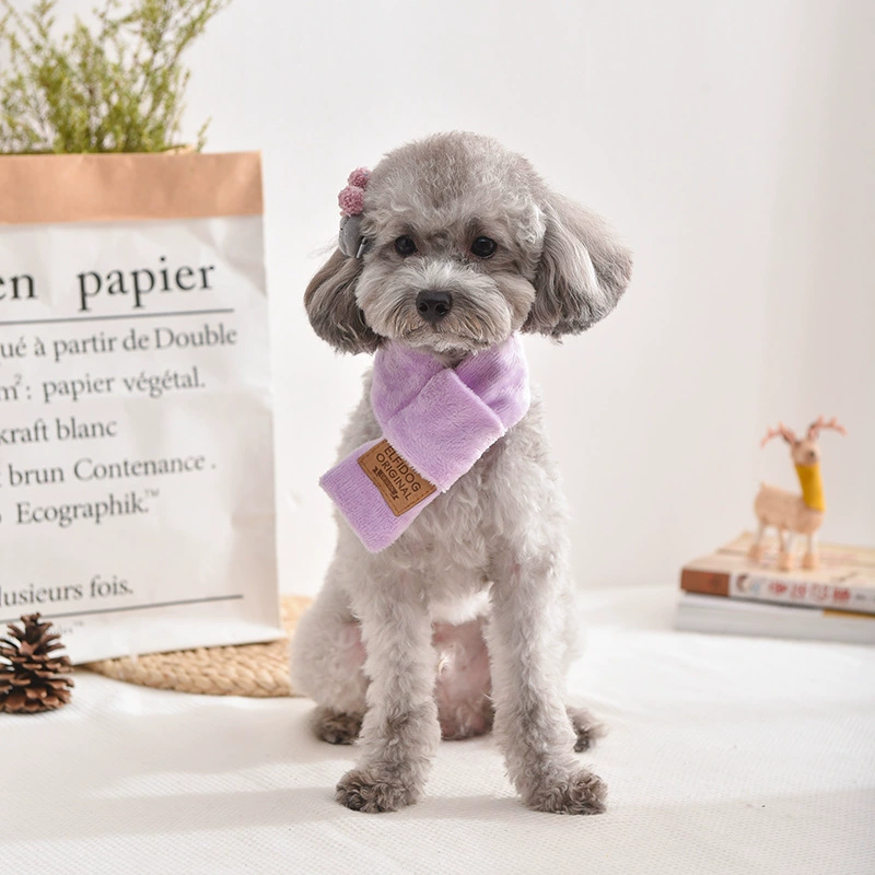 Осенне-зимний собака шарф нагрудник маленькая собака шарф