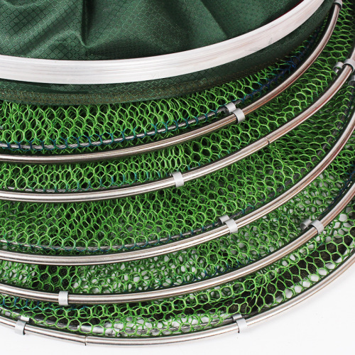 Wholesale stainless steel double hoop fish protector universal positioning coated anti-hanging fish protector platform for pond fishing fisherman fish protector net for black hole fisherman