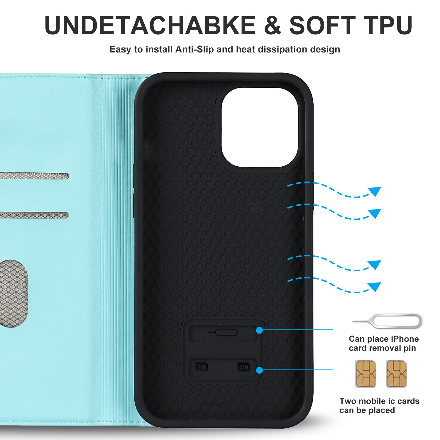 Anwendbar zu iPhone14 handy leder fall drahtlose lade 13/12 stil magnetische flip schutzhülle Großhandel_voghion.com