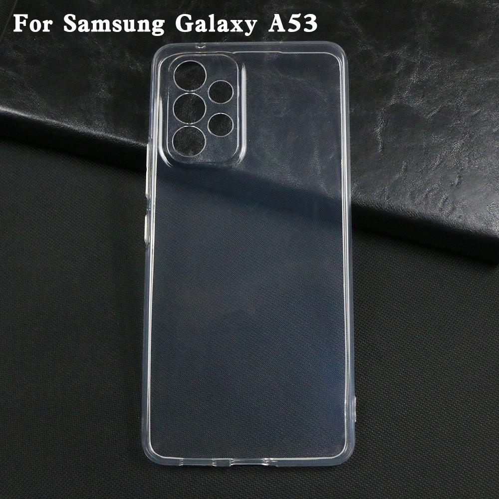适用于三星 Galaxy A53全透明防水纹TPU手机壳皮套彩绘素材壳软壳
