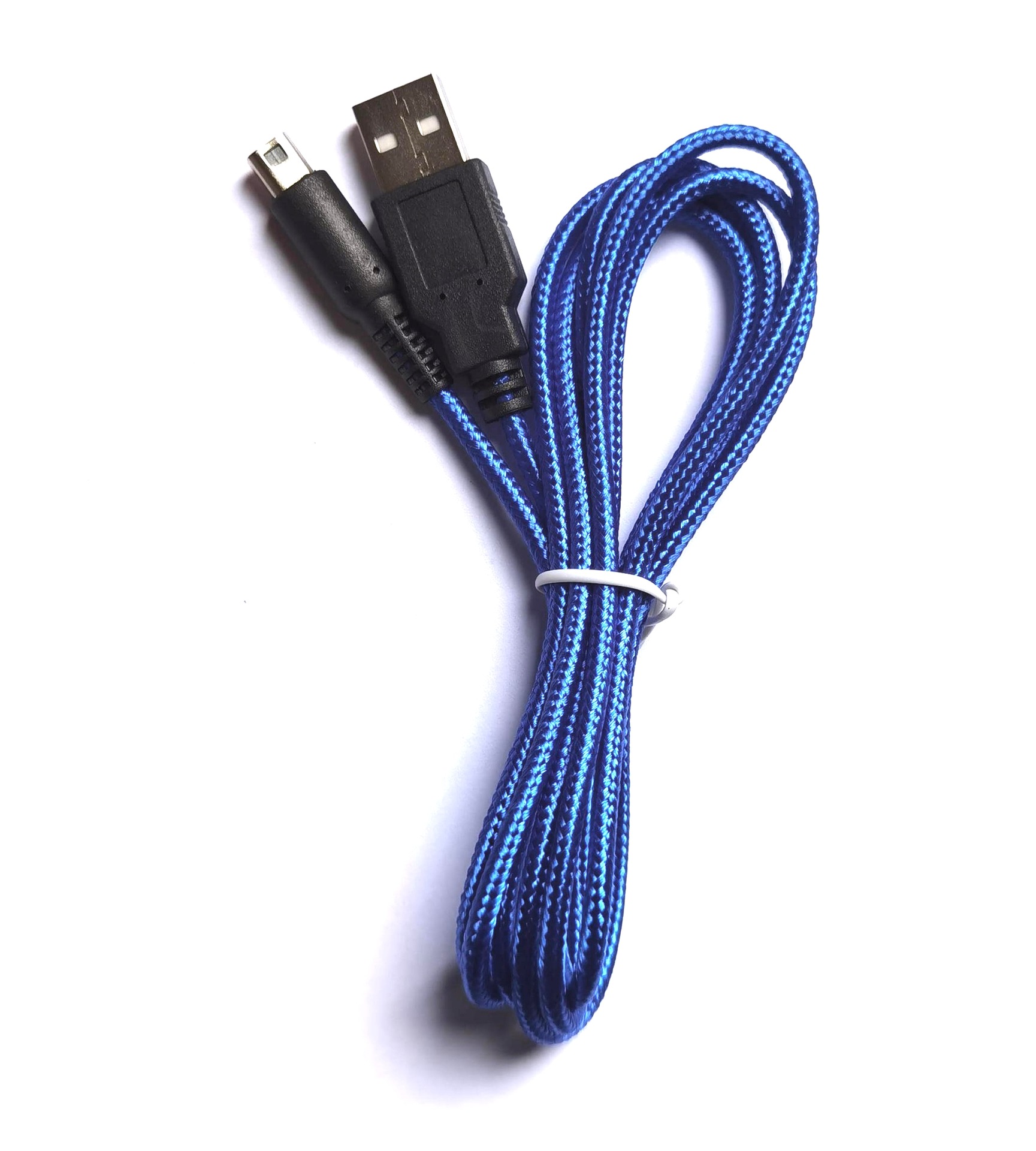 任天堂3ds充電線ndsi充電線1.5M藍色編織支持快充