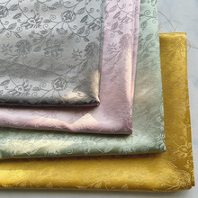 秋冬新款高密缠枝提花面料羽绒服 棉袄 外套 马甲 中式上衣服装布