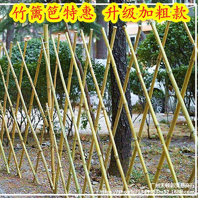 伸缩竹篱笆栅栏户外花园庭院子遮挡菜园地围栏围墙护栏月季爬藤架