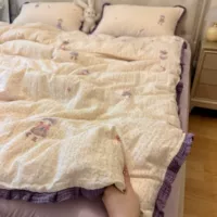 Менеджер остается! Корейское кружево класса A, хлопчатобумажная двухслойная пряжа, морщинистая кружевная марля