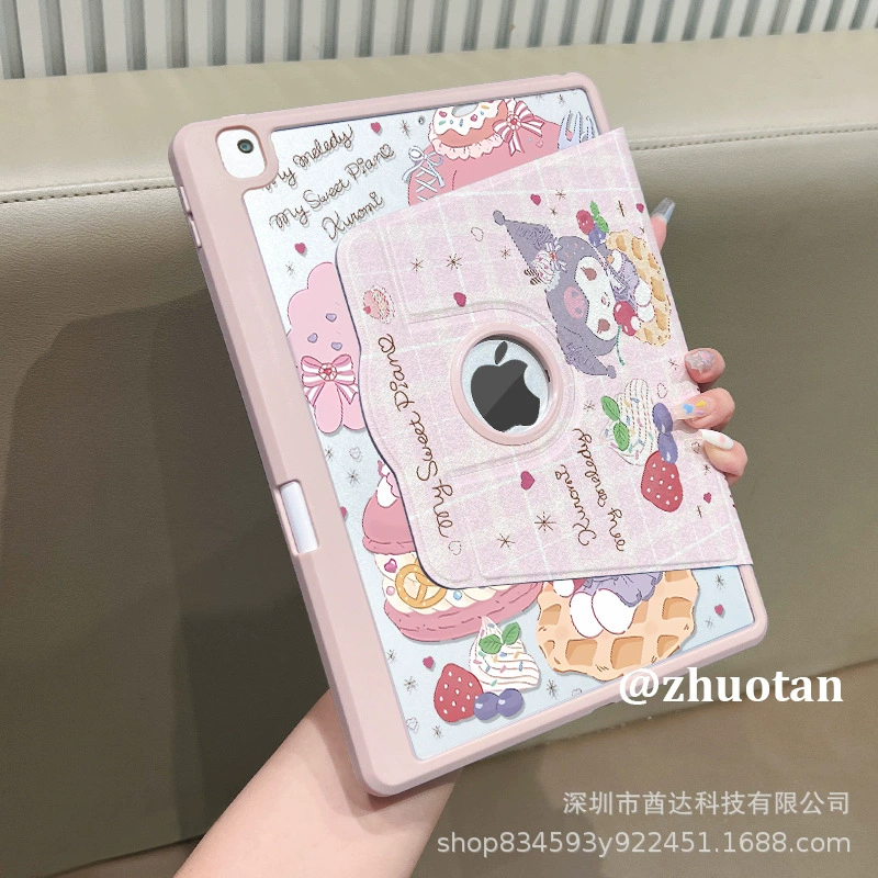 Защитный чехол для iPad Rotating i4155 Kulomer, 720° вращение, анти-изгиб акрил, отделение для ручки