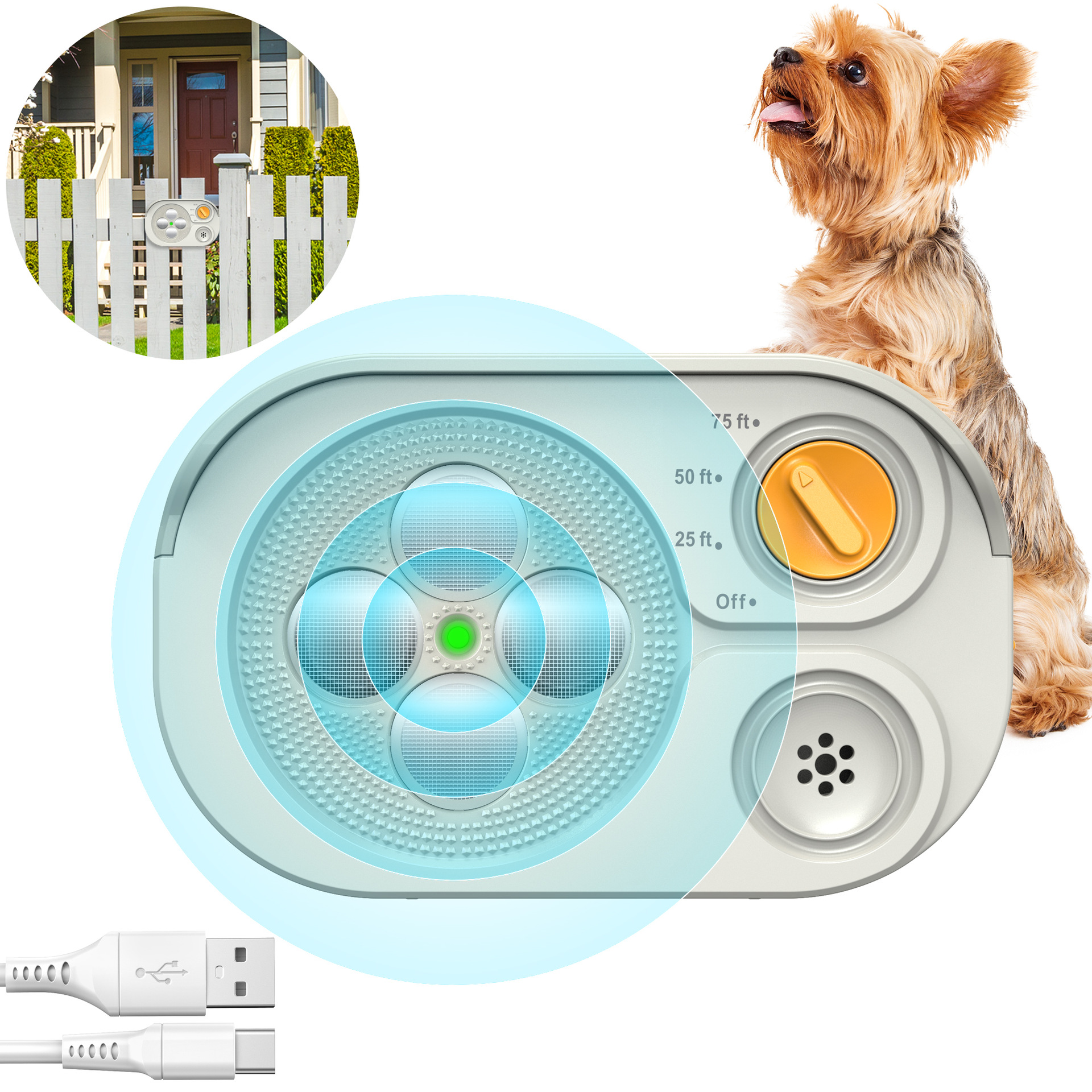 Automatic Ultrasonic Bark Stopping And Dog Training Device