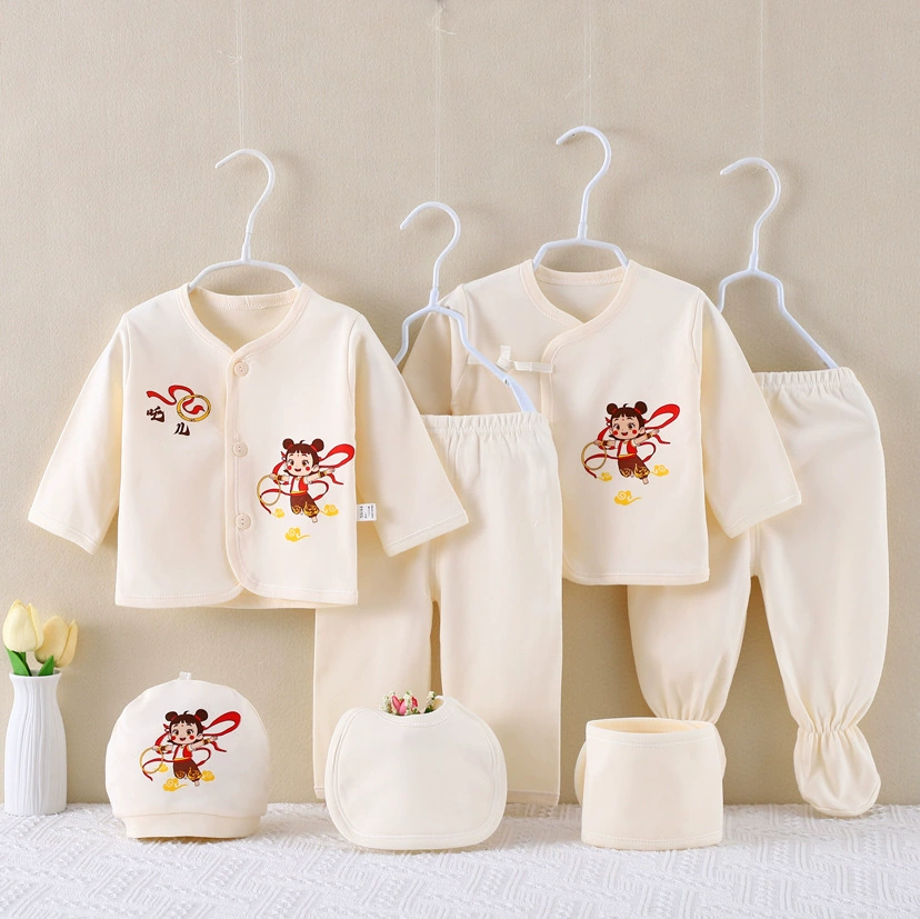 Plastic children's set for new born, sweater, combed cotton