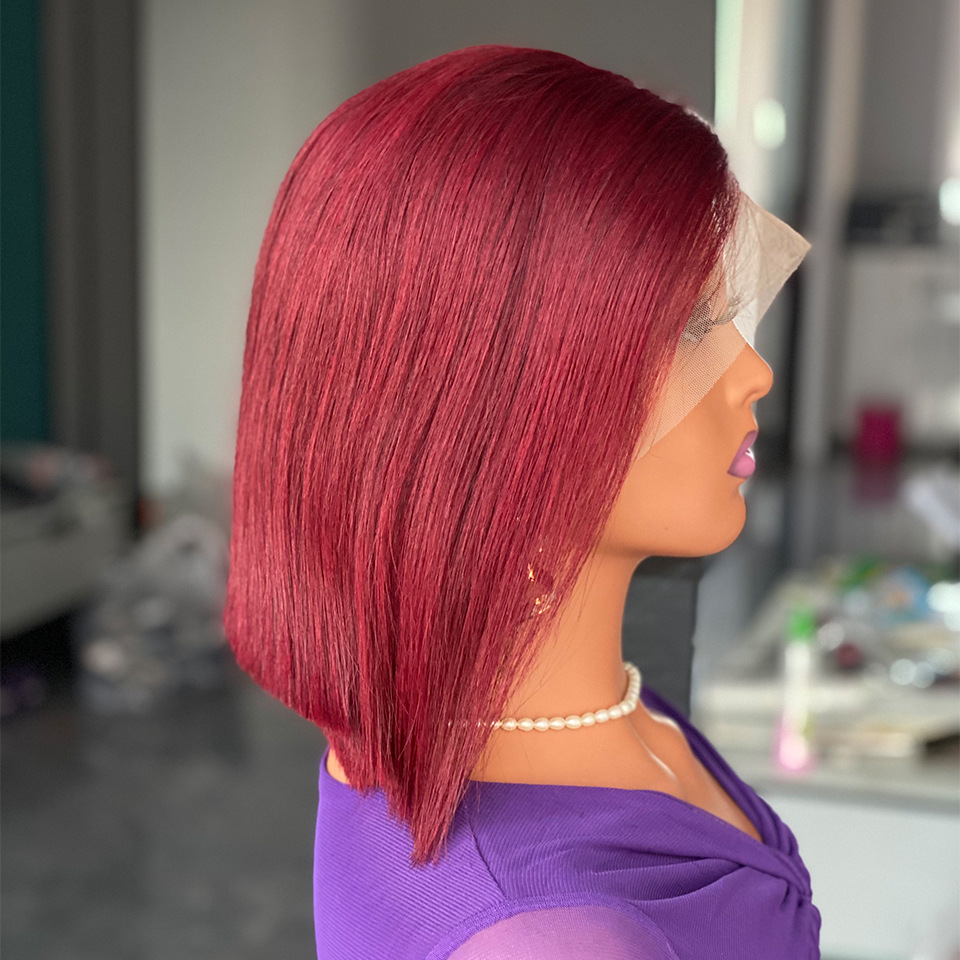 Parrucca per capelli umani con parrucca frontale in pizzo Double Draw Bone Straight, vera copertura per la testa_voghion.com