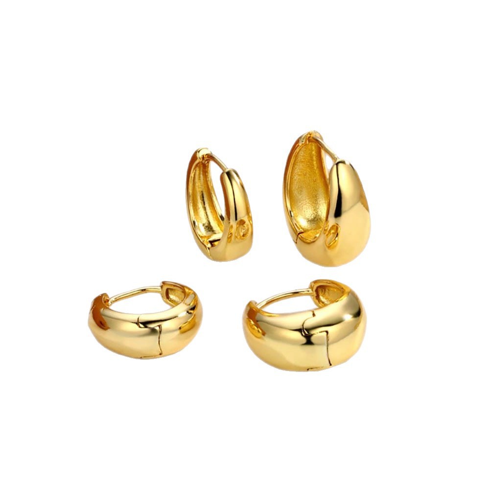 Titanium Hoop And Stud Earring Set For Men Hypoallergenic Daily_voghion.com