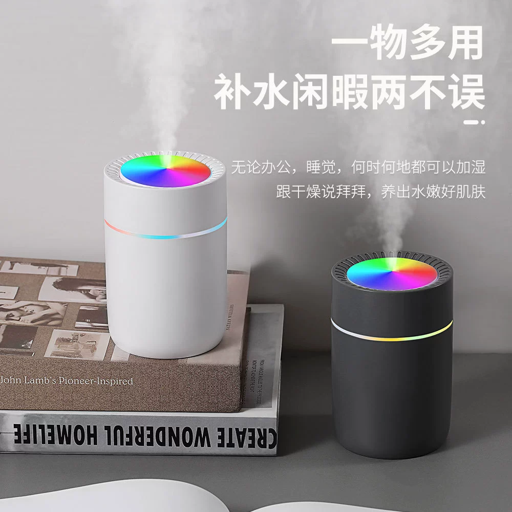 Humidifier K15, USB Mini Aromatherapy Diffuser, Quiet Night Light, 80×80×120 mm
