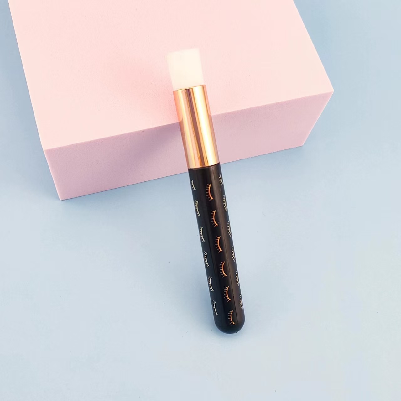 Printed eyelashes black