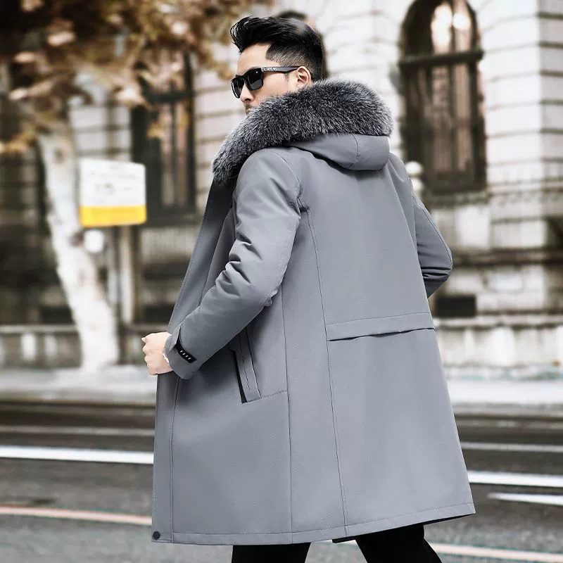 Long removable liner, demi-season jacket