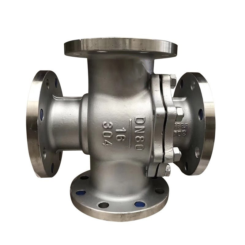 Q46F-16P ����ַ�����ͨ�� ȫ304DN15-300 4 way ball valve