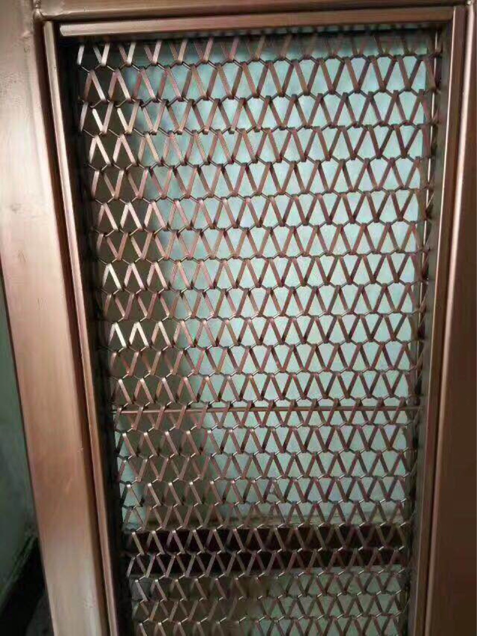 扁丝不锈钢金属装饰屏风圆丝场所屏风售楼部金属不锈钢背景墙