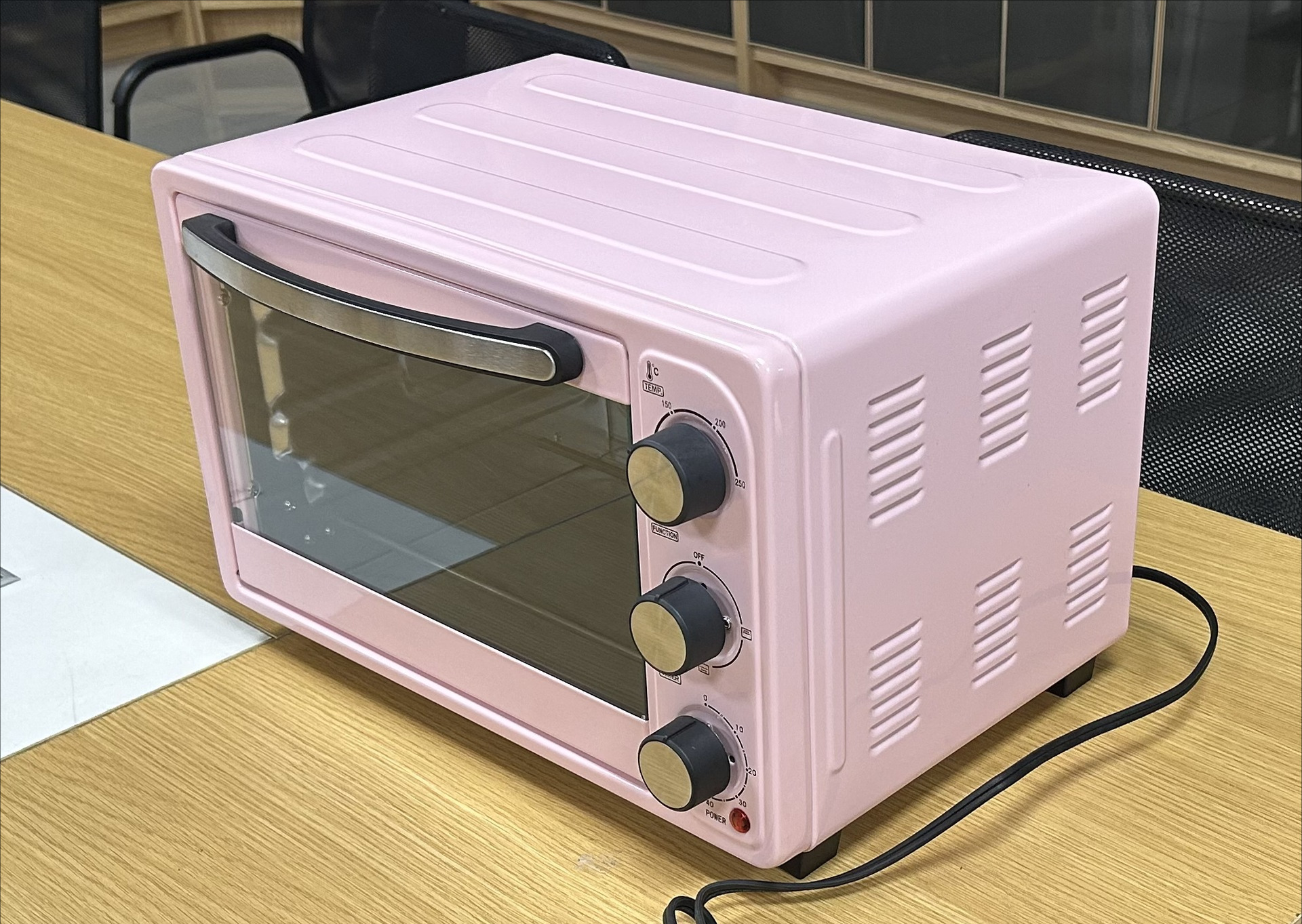 21L color rosa pequeño horno de aire doméstico automático multifuncional fábrica de comercio exterior personalizada ks21 image 3