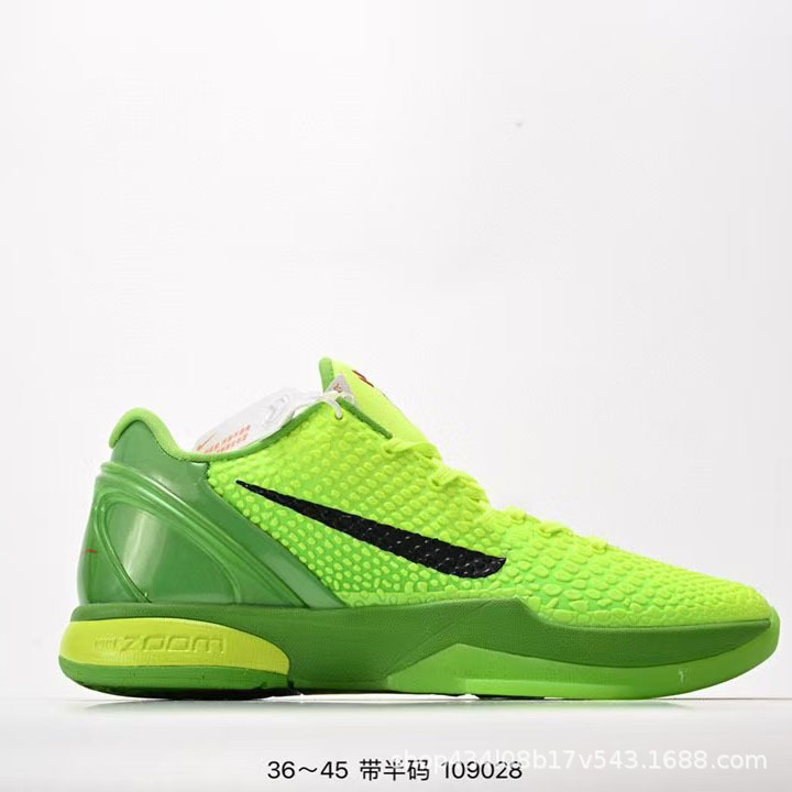 Wholesale 6 Protro Kobe Bryant Sixth Generation Air Cushion Cushioning Basketball Shoes Casual Fashion Versatile Trendy Shoes for Men and Women Couples