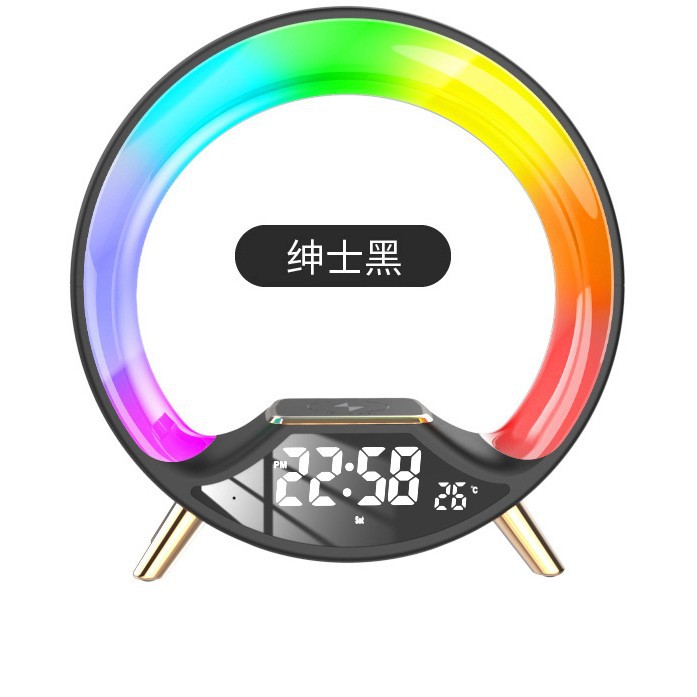 Faro con Bluetooth inalámbrico carga rápida en stock Amazon transfronterizo faro despertador nuevo gran G ESTÉREO