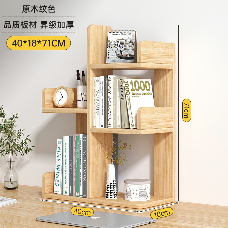 Estante de escritorio, escritorio de almacenamiento, estante de almacenamiento, estante de escritorio, estante de escritorio pequeño, dormitorio de oficina, estante simple multicapa