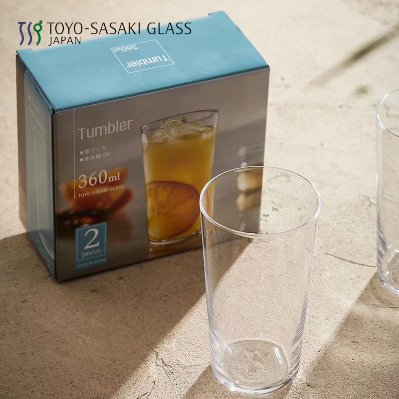 Japan Imported Toyo Sasaki Glass Ultra-thin Transparent Water Cup Fashion Simple Cup Gift Box