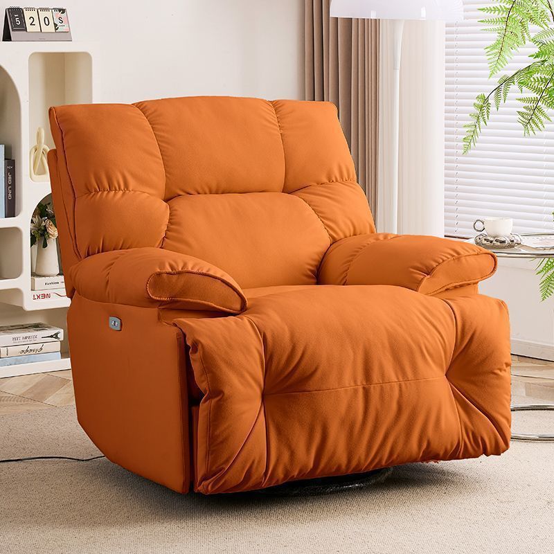 Silla de pelo de primera clase, sala de estar individual, dormitorio, silla mecedora para dormir perezosa, función eléctrica, rotación, luz, lujo moderno