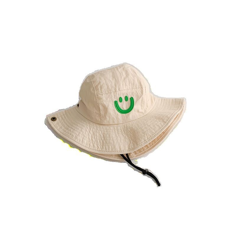Sombreros para niños con dopamina coreana sonriente sombreros de verano secado rápido sombreros de sol para bebés de viajes de primavera para hombres y mujeres
