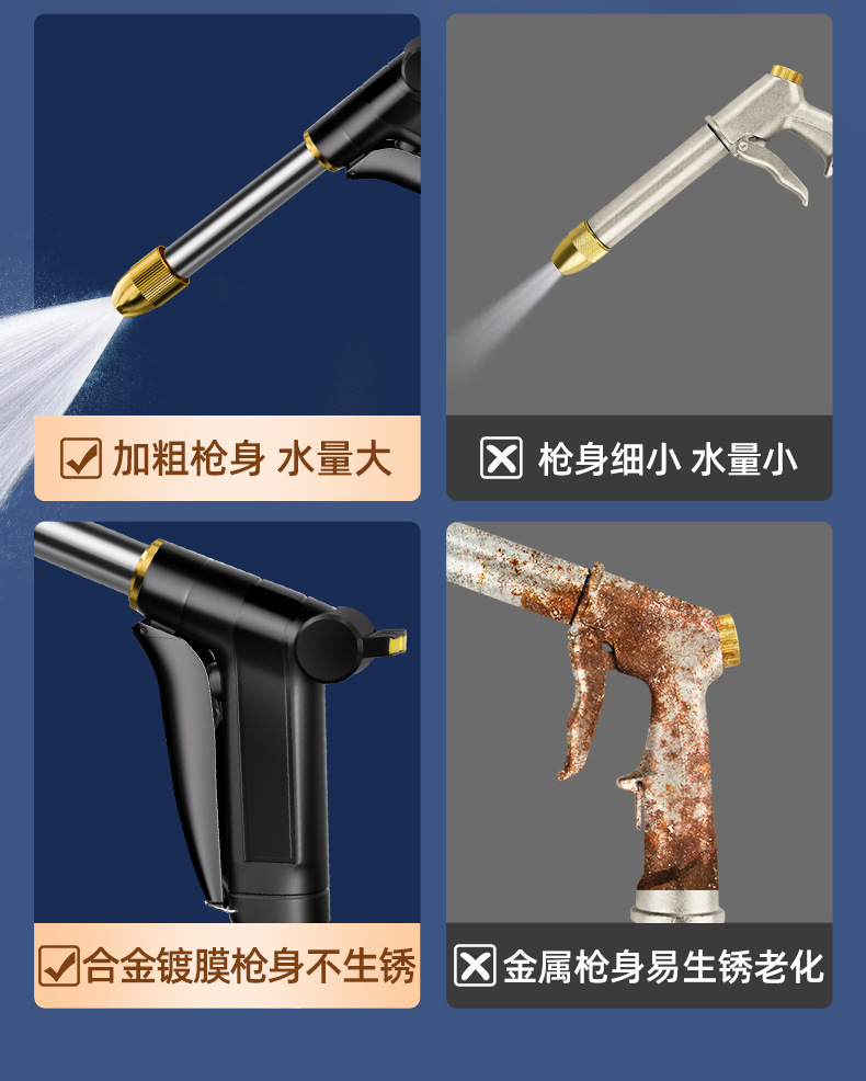 Car Wash Water Gun High Pressure Nozzle Hose