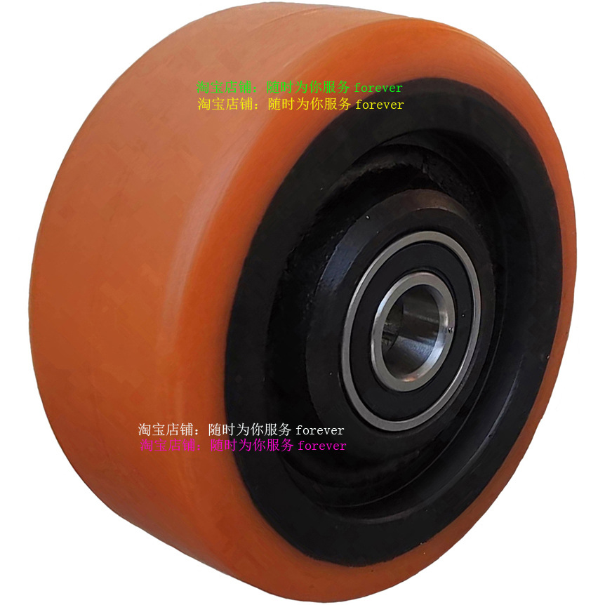 林德T20AP-04平衡轮万向轮子 Linde林德电动车转向轮辅助轮包胶轮