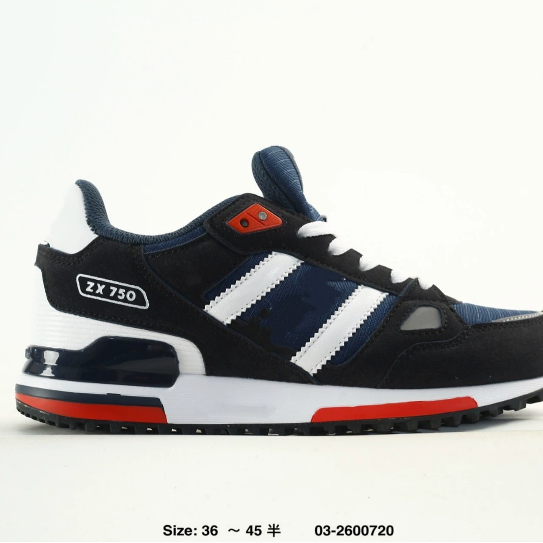 Модели ZX 750: тканевые двухслойные бархатные кроссовки на повседневную носку, дышащие, с низким профилем, кроссовки-слегка-пользовательские по коду 9274
