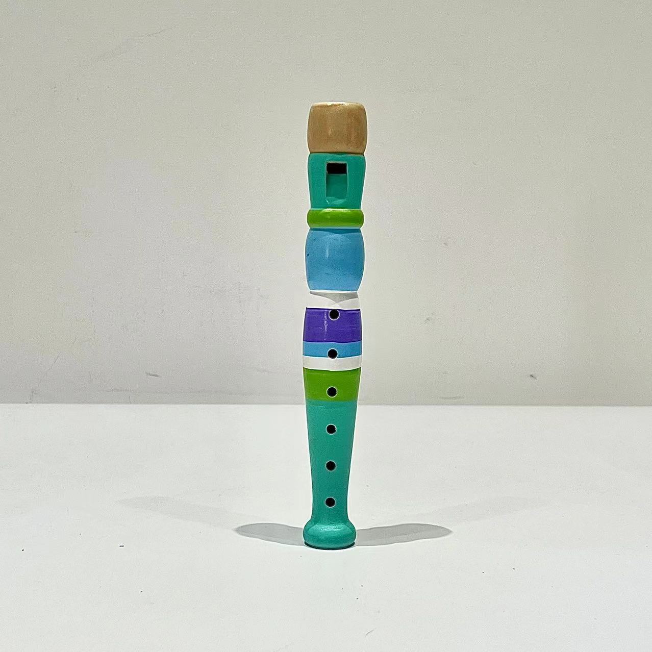 Artesanía de madera de Seis hoyos tocando el instrumento musical Piccolo de los niños clarinete kindergarten música instrumento musical de los niños al por mayor