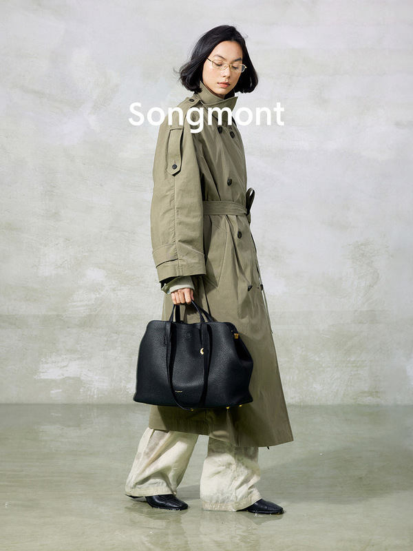 Songmont山下有松循迹系列托特包女大容量设计师款通勤单肩手提包|undefined