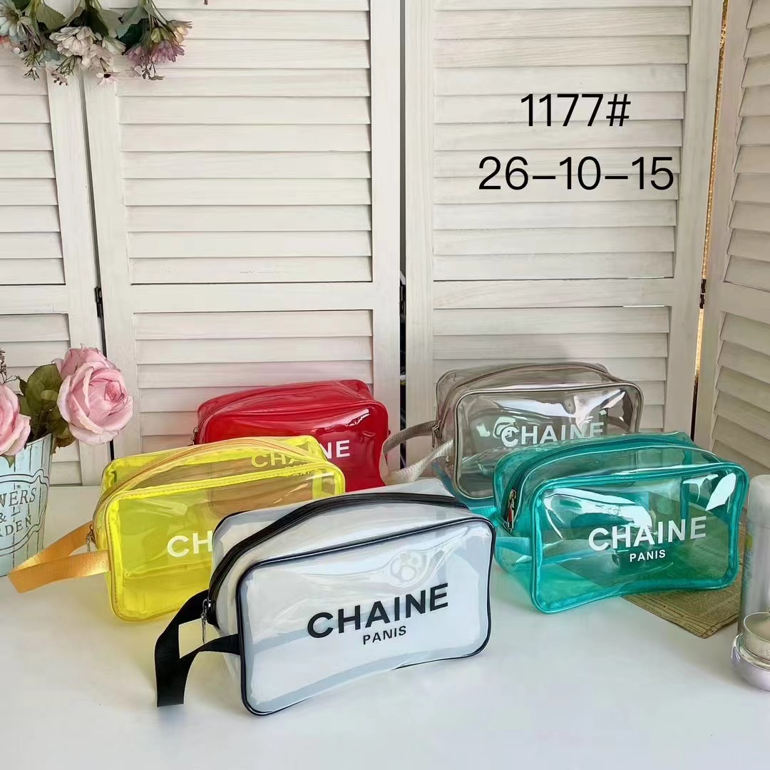 Waterproof handheld capacious universal beach cosmetic bag PVC to go…