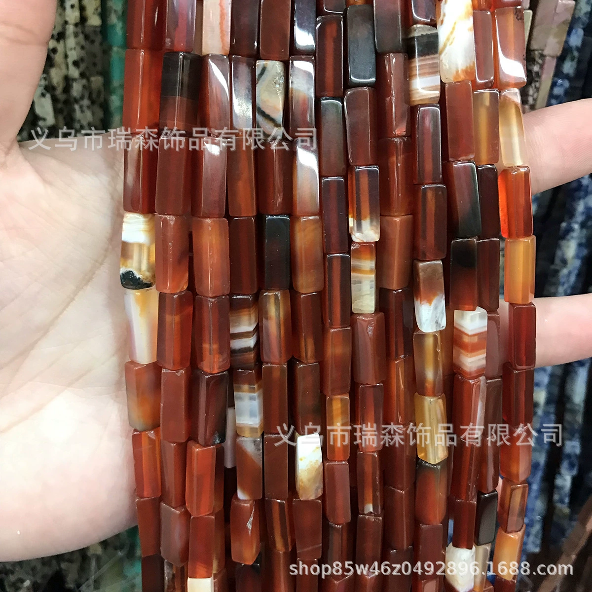 Rectangular beads, accessory, accessories, 4×13mm, DIY