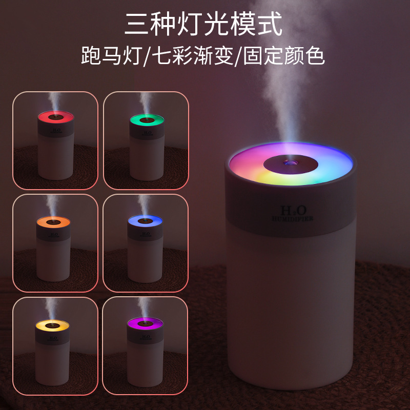 New Marquee Humidifier Small Household Colorful Bedroom Car Super Atmosphere Light Aromatherapy Air Humidifier