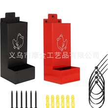 款新品创意重力鸡粒喂食器家居装饰摆件金属可爱手工摆件工艺品