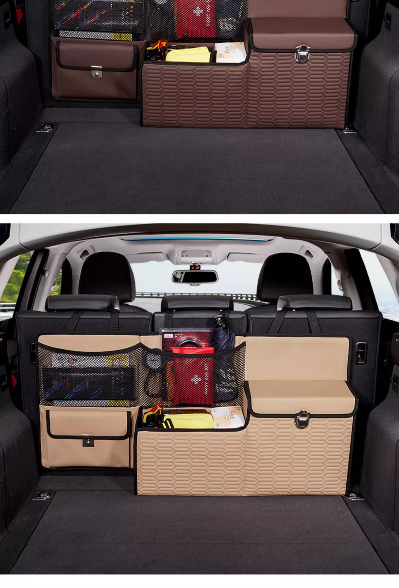 Car Trunk Organizer SUV Storage Box Car Interior Accessories