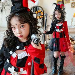 ハロウィーン子供服悪魔魔女服道化師服cosプリンセススカート六一子供の日公演公演服