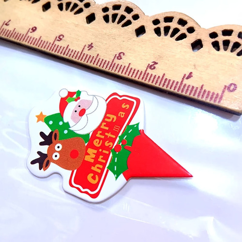 Christmas decoration cartoon card cake decoration birthday Santa card party cake decoration plugin