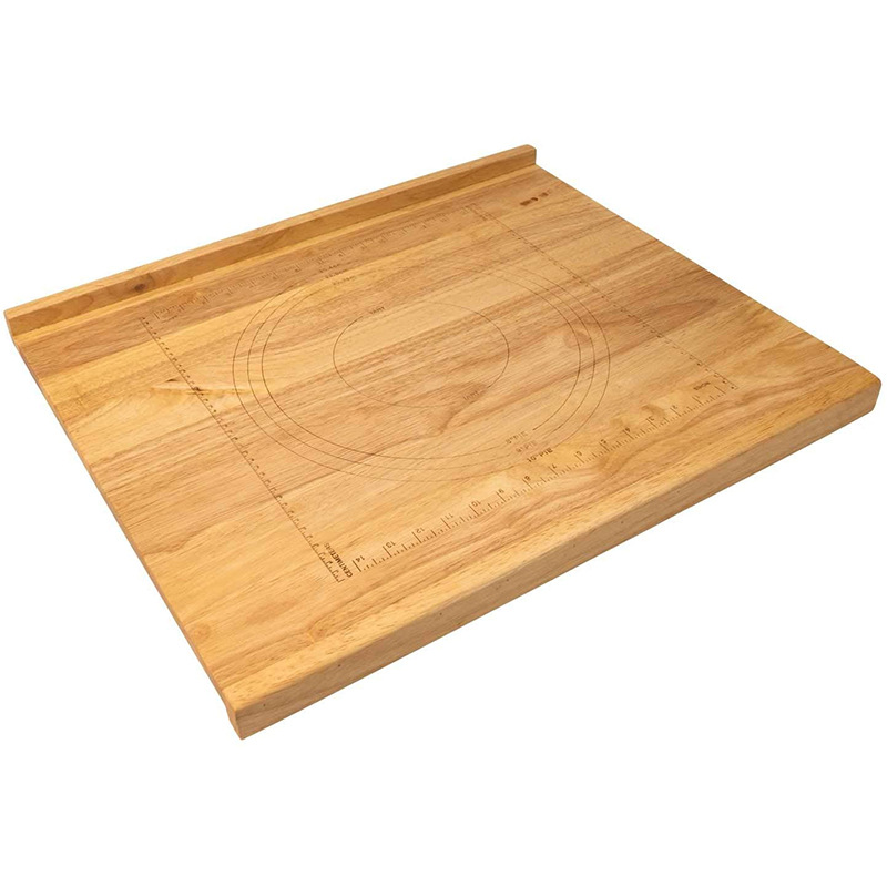 Tabla de cortar tablero de bambú tablero de pastel de arroz tablero de pastel con tamaño de diámetro de escala disponible de doble cara