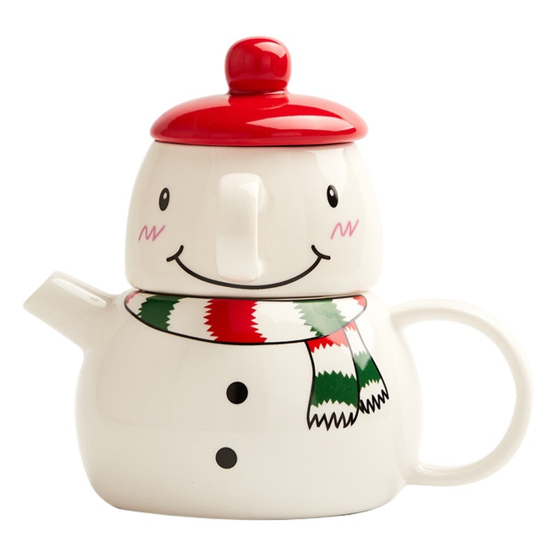 INS regalo de Navidad Amazon Venta caliente especial logotipo imprimible juego de té traje regalo de Navidad una olla una taza