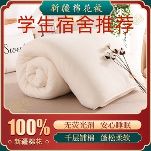 Xinjiang Cotton Quilt Student Dormitory Bedding Thickeneded Mattress Spring Autumn Winter Cotton Quilt Mattress Quilt Core Cotton Mattress