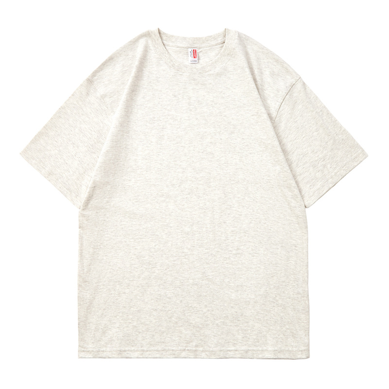 夏 210 グラム純綿 Tシャツメンズハイエンド無地ラウンドネック半袖大きいサイズメンズトレンディなブランドルーズ速乾性トップ夏|undefined