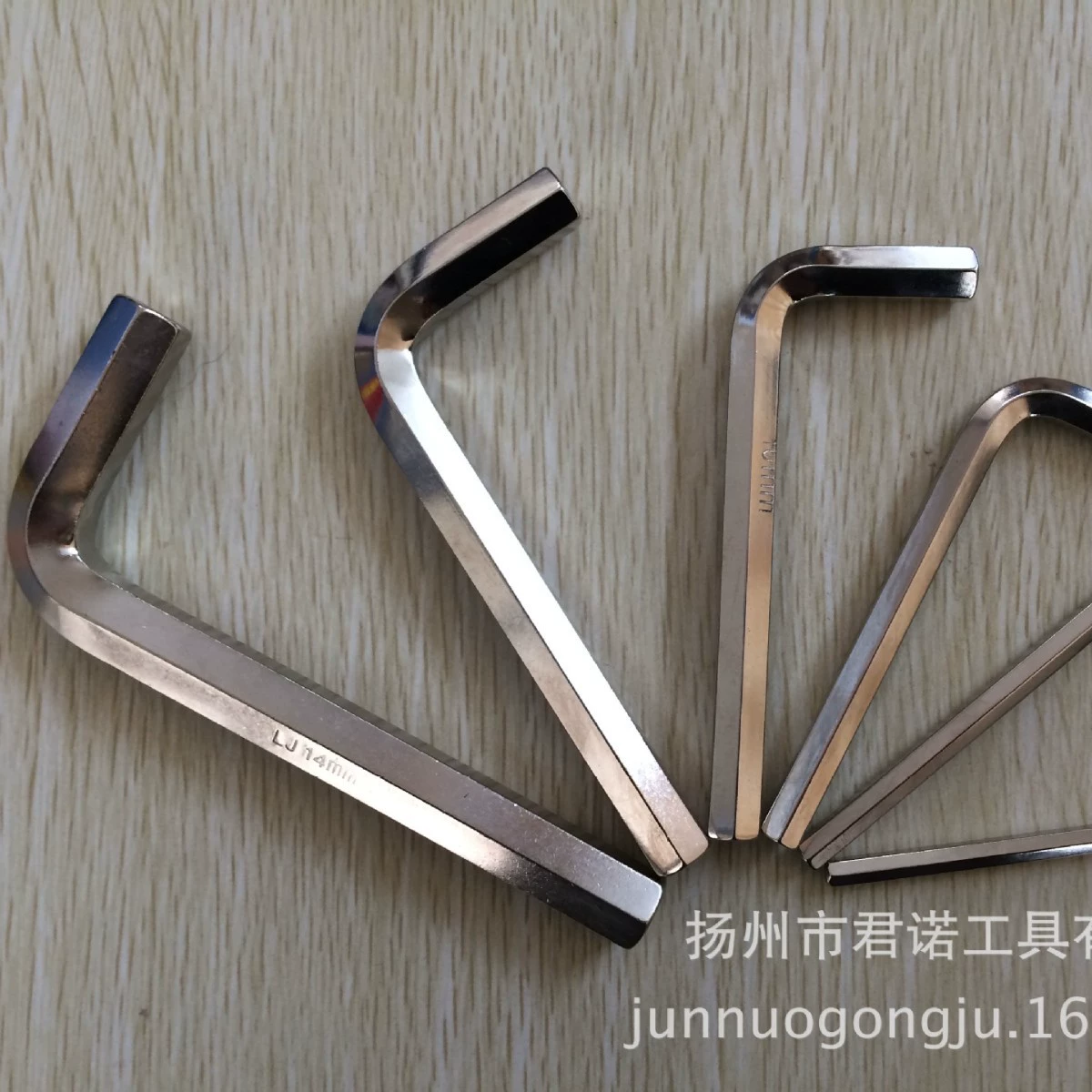 Junnuo Tools Высококачественный плоский короткий никелированный метрический шестигранный ключ 1,5-55 мм45 # Заводская розетка из углеродистой стали